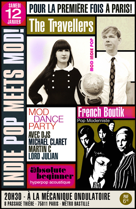 130112 Absolute Beginner with Travellers & French Boutik @ Mécanique Ondulatoire